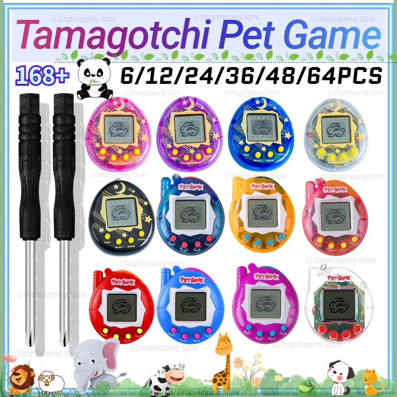 Tamagotchi Electronic Pet Virtual - 64-6PCS Llavero de Mascota Virtual Tamagotchi,