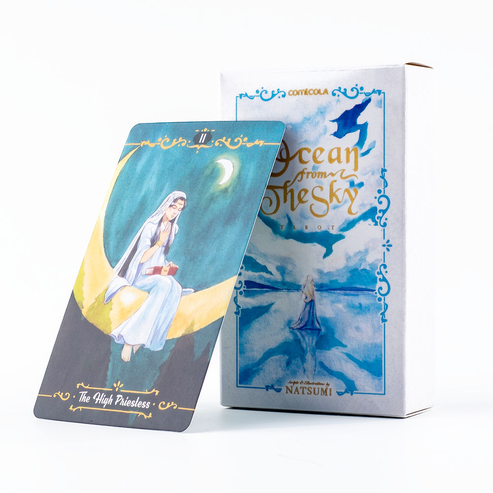 Tarot Cards Deck With Guidebook - Baraja de tarot de acuarela pintada