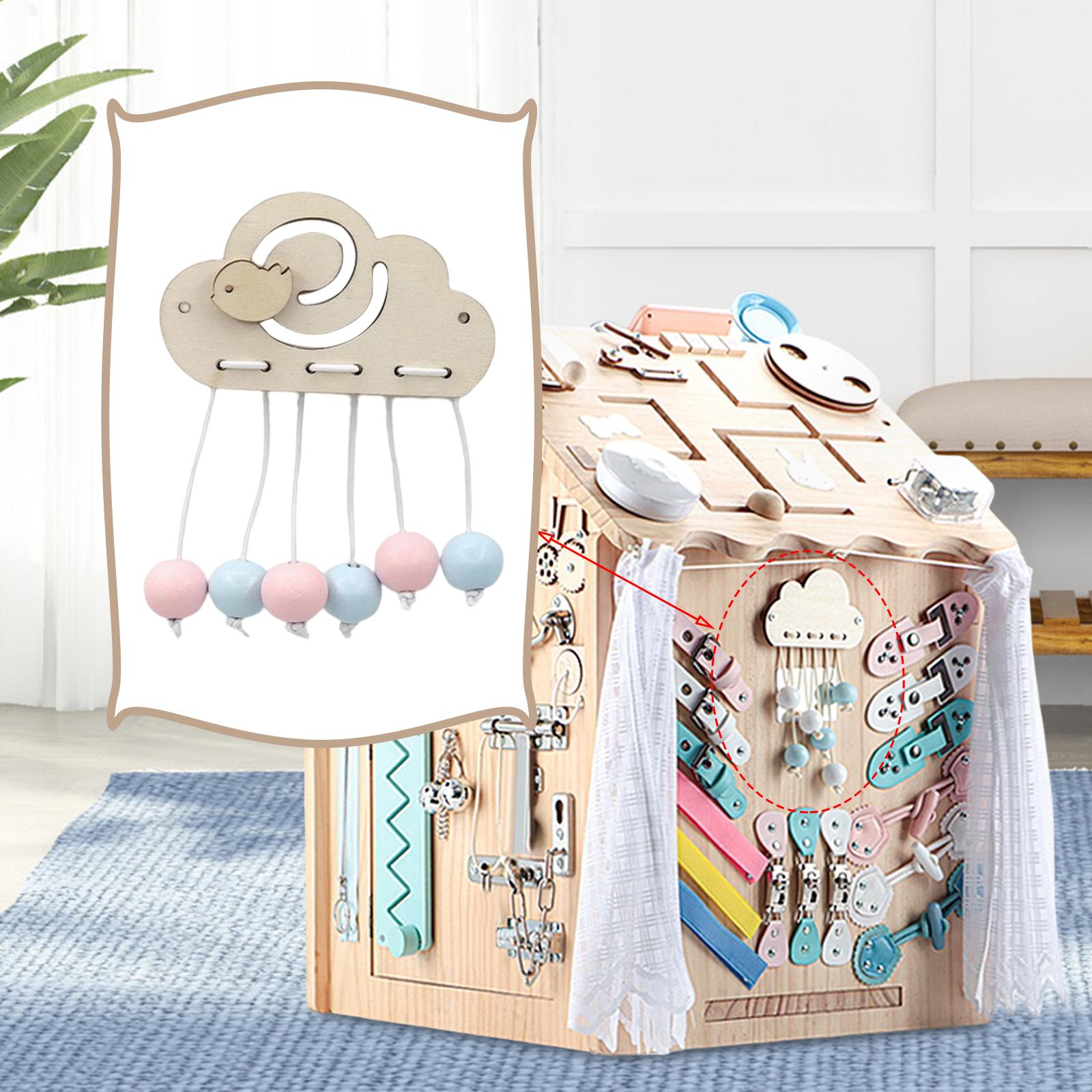 Montessori Wooden Busy Board Toddler - Material de tablero de actividades Montessori,