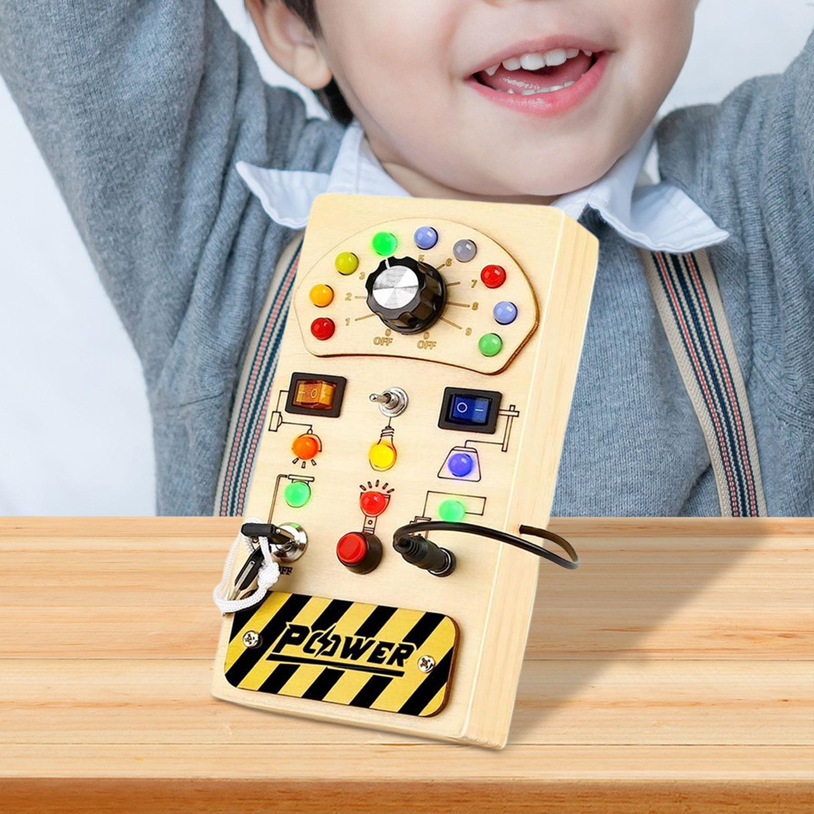 Montessori Wooden Busy Board Toddler - Tablero de actividades Montessori de madera