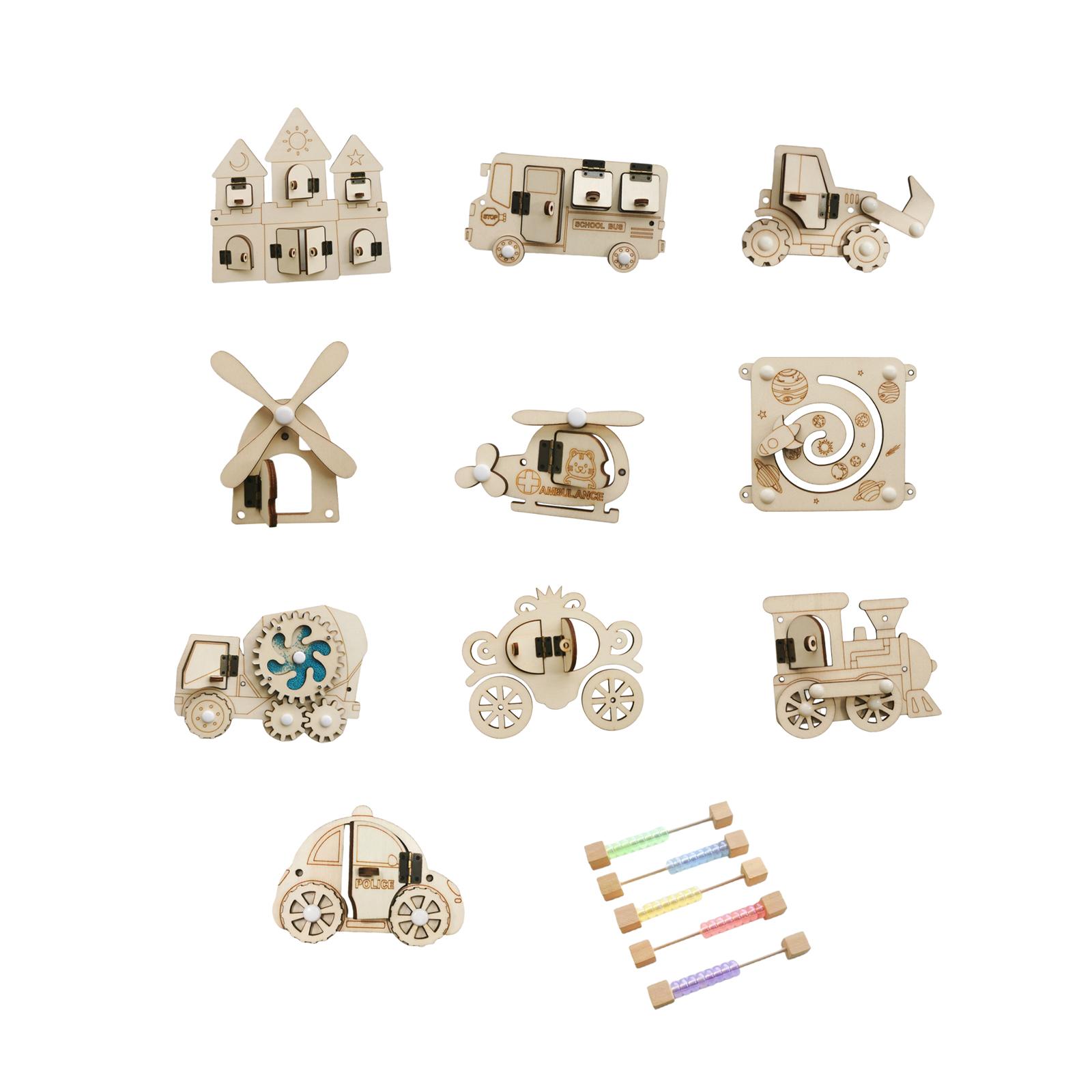 Tablero de actividades de made - Montessori Wooden Busy Board Toddler reseña y precio