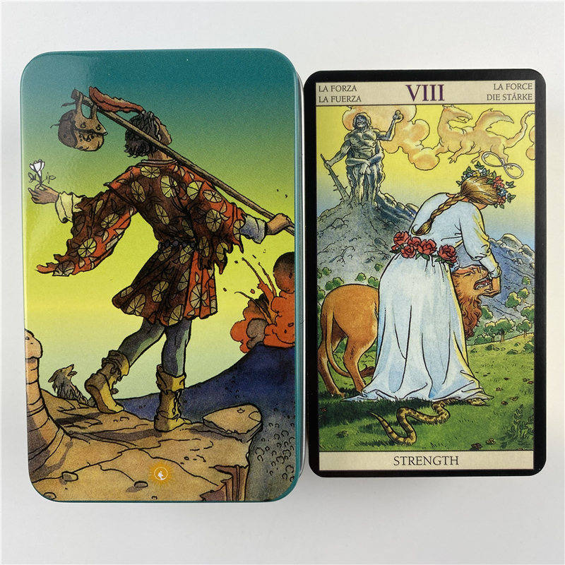 Caja de Metal edición dorada,  - Tarot Cards Deck With Guidebook reseña y precio